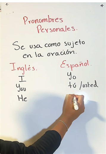 Pronombres personales en inglés. #tutorial #ingles #english #gramatica #enseñando