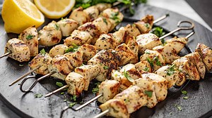 Grilled Lemon Chicken Kabobs