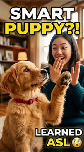 The Golden Retriever Puppy Who Learned Sign Language for His Deaf Owner 🐶❤️