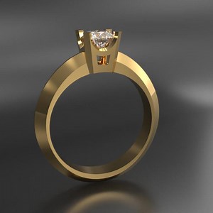 STL 3D Model Jewelry CAD File for 3D Printing, Knife Edge Solitaire Ring for Print, Printable File, Jewelry Design, STL Jewelry - Etsy Australia