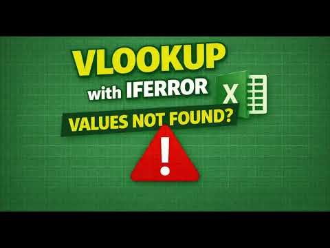 How to Fix VLOOKUP #N/A Error Using IFERROR Function in Excel