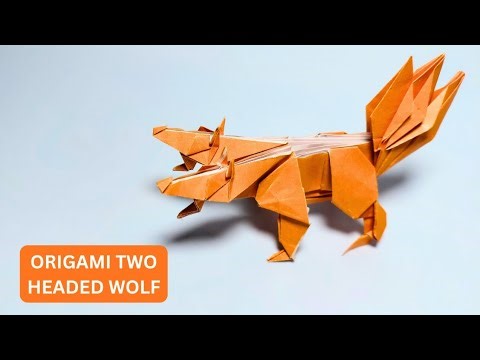 Origami Two-headed Wolf (FGNAORIGAMI)