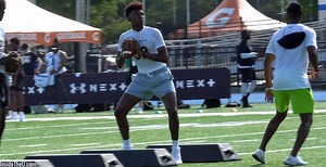VIDEO: Miami target 2025 QB Akili Smith Jr. at UA Next Future 50