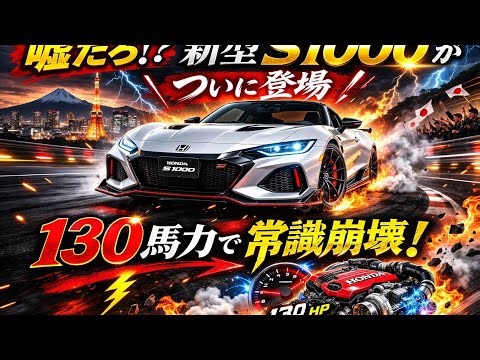 Honda's new S1000 gets a complete model change! Its power doubles from 64 to 130 horsepower!