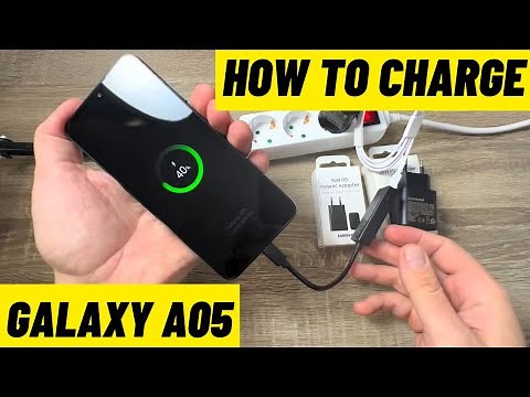 How to CHARGE Samsung Galaxy A05 & A05s