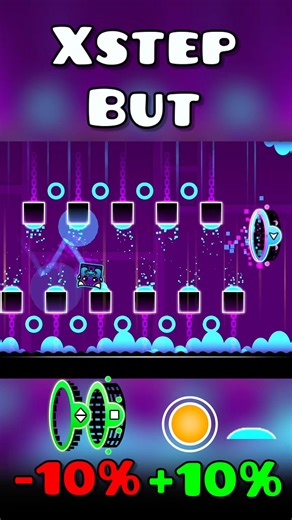XSTEP with Speed Modifiers! 😳⚡️ Pt.2 #geometrydash #gaming #gameplay #shorts