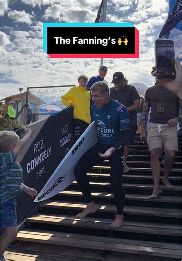 Mason Ho and Mick Fanning at Rip Curl Pro Bells Beach