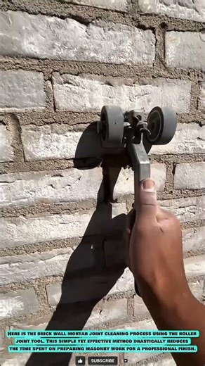 Roller Joint Tool: Clean Mortar Joint Lines Design