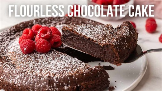 Flourless Chocolate Cake is the only Valentine's Day dessert you need.