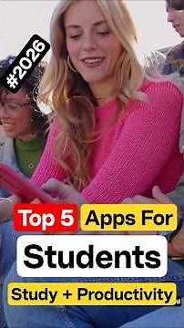 Top 5 Apps for Students 2026 📱 Study + Productivity Boost #topapps #studyapps #productivityapps