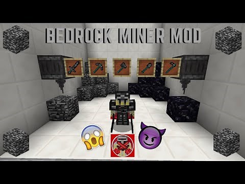 Mod Showcase #19: Bedrock Miner Mod (Minecraft 1.12.2)