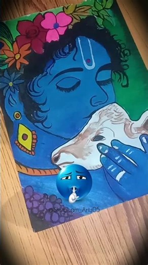 This God is "Aura"😱🗿#shorts #drawing VASUDEV #krishna #vasudev KRISHNA #art #krishnaart #trending