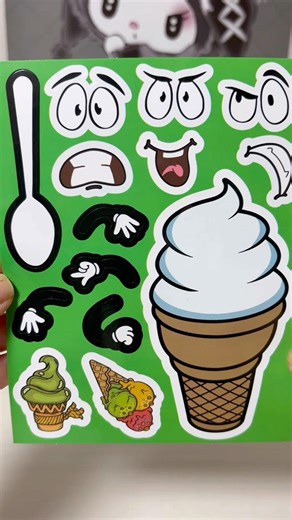Ice cream Decorating Stickers #sticker