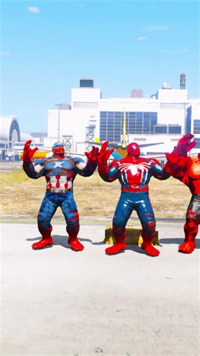 SPIDE-RMAN VS RED SPIDER - HULK BATTLE MATCH #shorts #gta5 #hulk