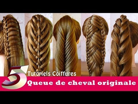Tutoriels Coiffures: queue de cheval originale (5 idées)🌸 Ponytail Hairstyles
