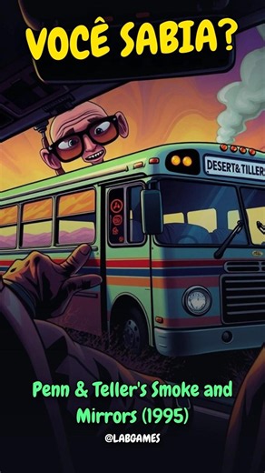 Desert Bus from Penn & Teller's Smoke and Mirrors: 8 real hours #Shorts