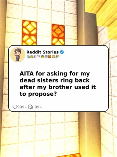 AITA for asking for my dead sisters ring back after my brother used it to propose? #reddit #redditreadings #redditstories #reddit_tiktok #redditstorytime
