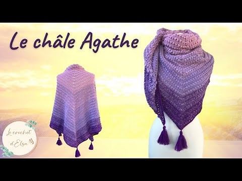 Comment faire un châle au crochet - Le châle Agathe