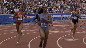 Alaysha Johnson posts top time in 100m hurdles semifinal