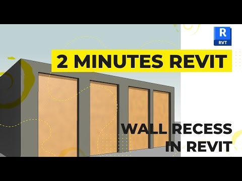 2-MINUTE REVIT: HOW TO CREATE WALL RECCESS IN REVIT 2023 _ Tutorials