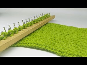 How to Knit a Rectangular Zigzag Scarf on a Loom + Tips (Part 2) | Re-uploaded