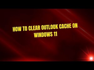 How to Clear Outlook Cache on Windows 11