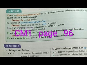 CM1 : Orthographe :Se/ce/est/et page 96 . Le trésor des mots