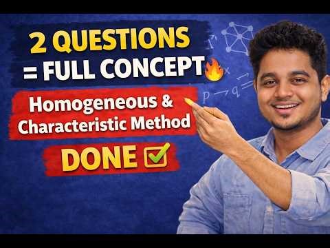 Recurrence Relation Questions 🔥 | Homogeneous & Characteristic Method (2 Problems Explained Easily)