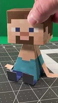 How to make a Minecraft Steve Papercraft Papertoy