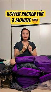 HOW to pack your suitcase for 3 MONTHS!? #travel #vacation