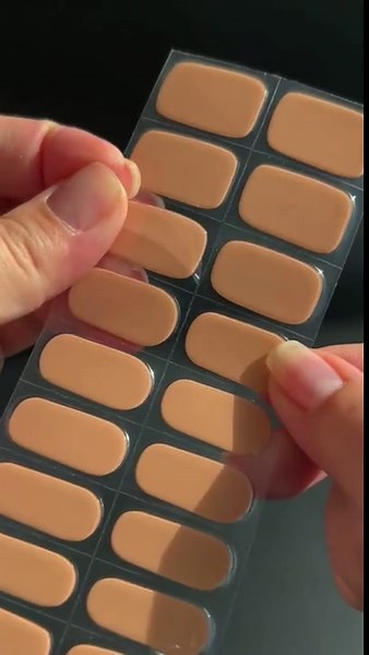 Gel Nail Strips,Nail Polish Stickers,Nails Gel Stickers,16PCS Semi Cured Gels Nails Strips,Onion Powder Gel Film,Salon Quality Long Lasting Solid Full Nail Polish Sticker Wraps(Navy)