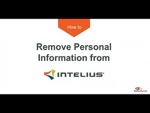 How to remove info from Intelius