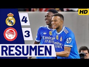 Real Madrid vs Olympiacos (4-3) Resumen y Goles UEFA Champions League