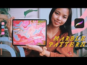 how to paint marble patterns on procreate 🎨✨