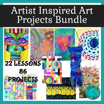 Art Projects Inspired by Artists Elementary Art Lessons