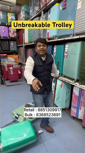 UNBREAKABLE TROLLEY BAG #luggage #trolleyluggage #bagwarehouse #trolleybag #globalgear #luggagebags