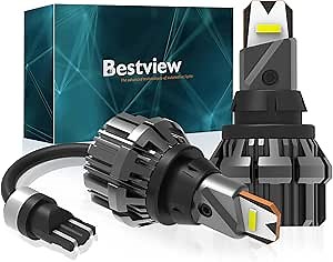 Bestview 921 LED Bulbs,for 912 T15 906 W16W LED Reverse Backup Light Replacement, 6000K White,Upgrade，Pack of 2