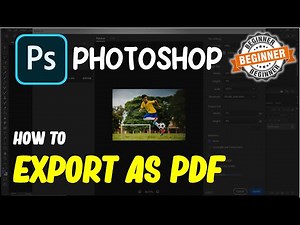 Photoshop How To Export As Pdf