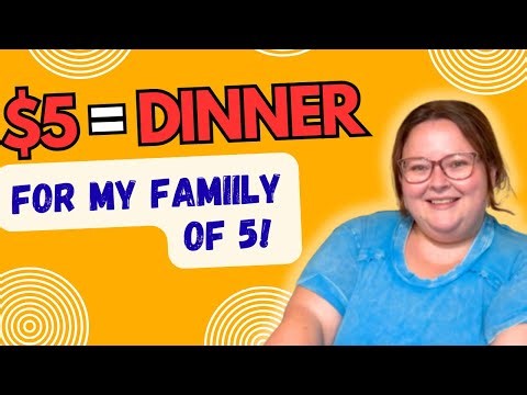 $5 Feeds My Family of 5 | Extreme Budget Dinner | Make it to Paycheck Meal