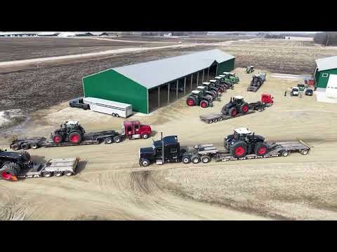 8x Fendt Tractor Delivery to Ryzebol Dairy
