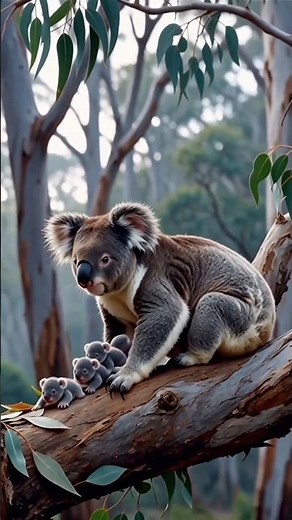 🐨Amazing Koala Birth! Rare & Adorable Babies!#Koala#Wildlife#Animals#youtubeshorts#short#reels#viral
