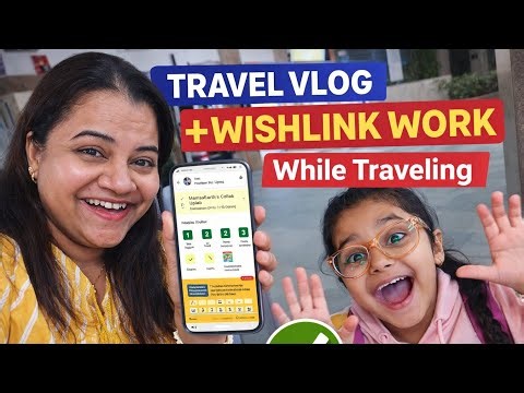 Vacation Vlog 🚂 Managing Wishlink Streak While Traveling | Real Creator Life