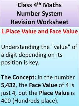 Class 4th Math Revision Worksheet Number System #shorst #mypatshalabyneetunigam #shortsviral