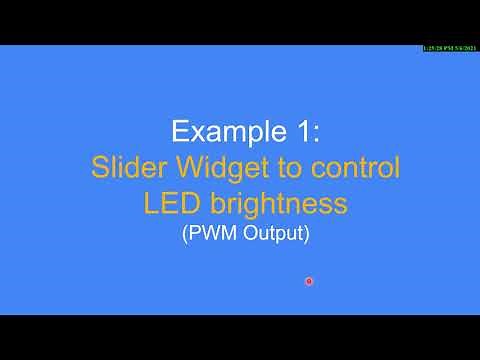 Blynk for Beginners - Example 1: Slider Widget to control LED brightness (PWM output)