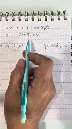 Finding x and y intercepts