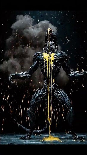 “XENOMORPH × BAT Hybrid Transformation 🦇👽 | Ultra VFX Horror Fusion (8s Cinematic Scene)”