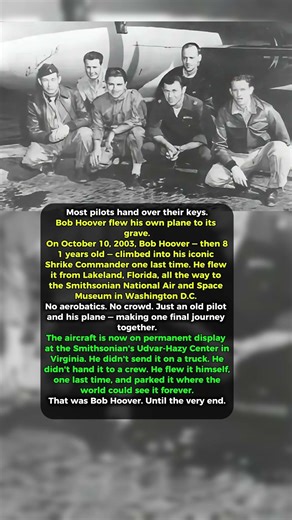 2003: 1 Final Flight.😎0 Passengers. 1 Legendary Exit. The Day Bob Hoover Retired His Wings. #history