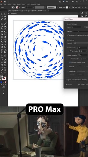 Adobe illustrator Tutorial fish effect #illustratortutorial #illustrator