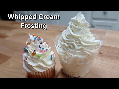 How to make Whipped Cream Frosting. (2 ingredients)