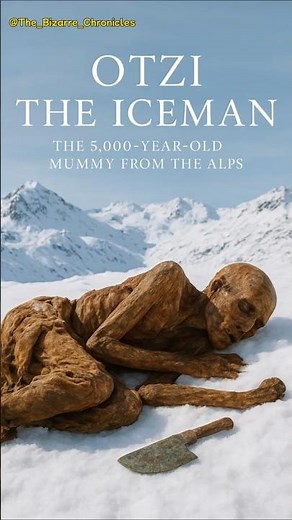 ÖTZI THE ICEMAN, THE 5,000-YEAR-OLD MUMMY FROM THE ALPS #shorts